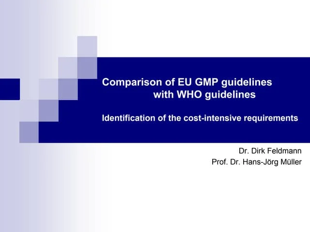 EU GMP standards